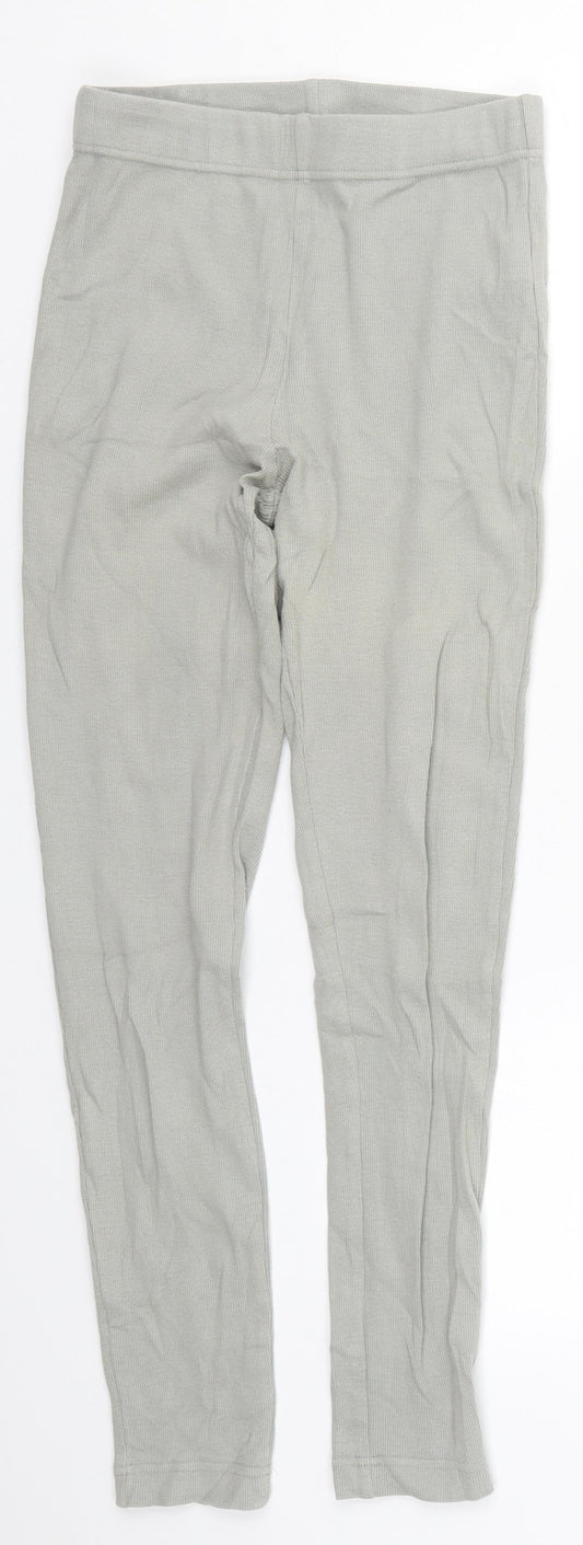 F&F Womens Grey  Cotton Carrot Leggings Size S L27 in