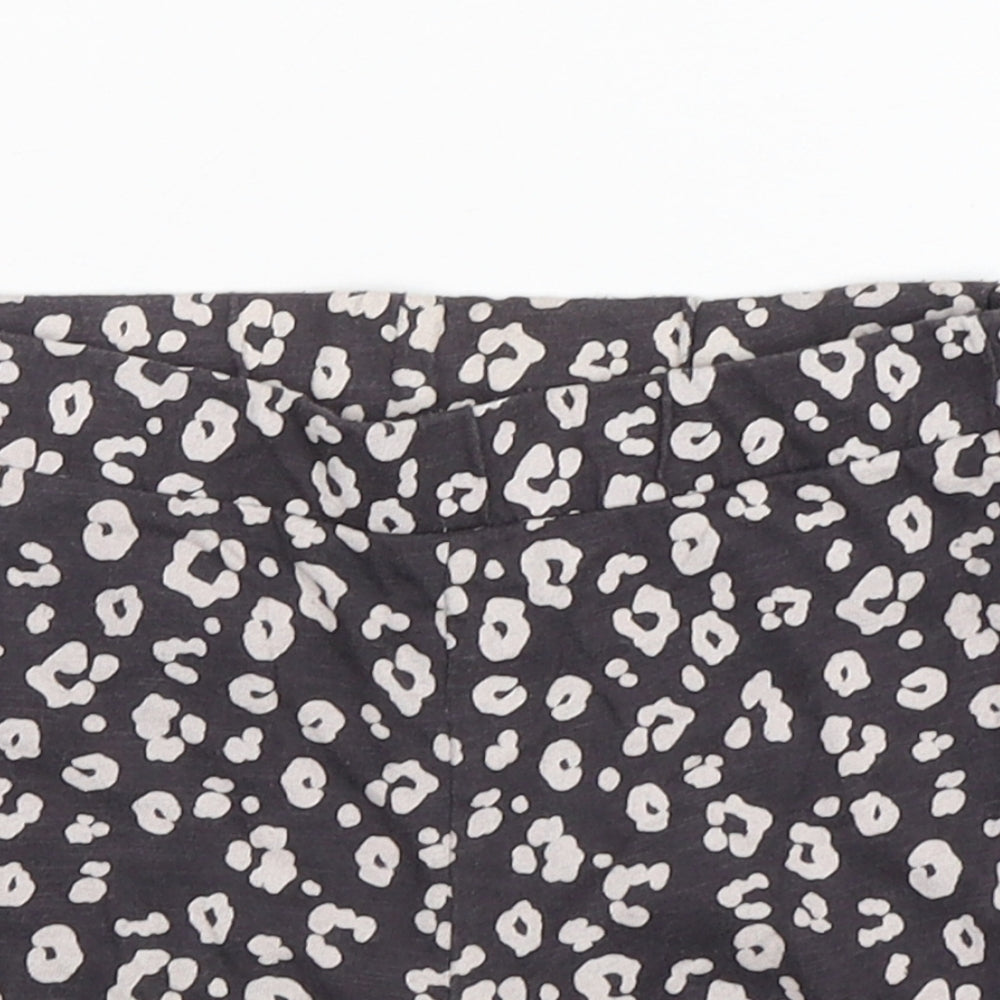 F&F Girls Multicoloured Animal Print Cotton Sweat Shorts Size 5-6 Years  Regular