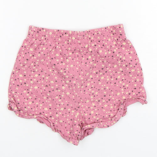 NEXT Girls Pink Spotted Cotton Sweat Shorts Size 5-6 Years  Regular