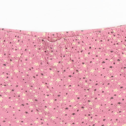 NEXT Girls Pink Spotted Cotton Sweat Shorts Size 5-6 Years  Regular