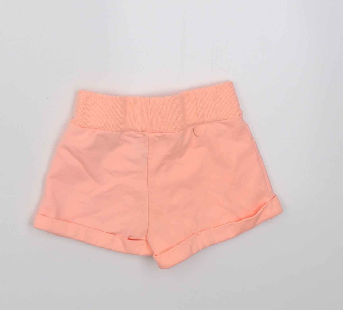 dunnes Girls Pink  Cotton Sweat Shorts Size 4 Years  Regular Tie - love to surf