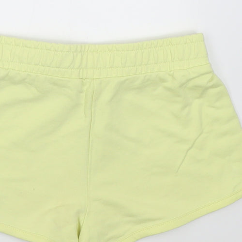 Dunnes Stores Girls Yellow  Polyester Sweat Shorts Size 6-7 Years  Regular Tie