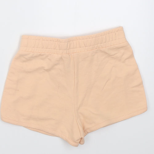 Dunnes Stores Girls Orange  Polyester Sweat Shorts Size 6-7 Years  Regular Tie