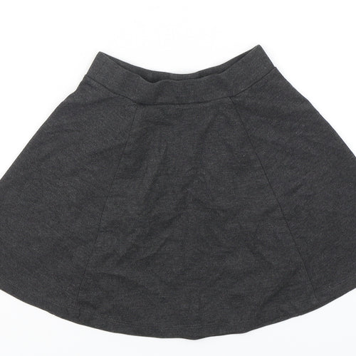George Girls Grey  Polyester A-Line Skirt Size 6-7 Years  Regular