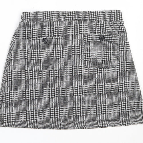 F&F Girls Grey  Polyester Mini Skirt Size 10-11 Years  Regular