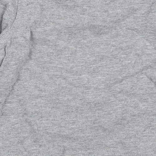 Quiksilver Boys Grey  Cotton Basic T-Shirt Size 3-6 Months Round Neck  - surf