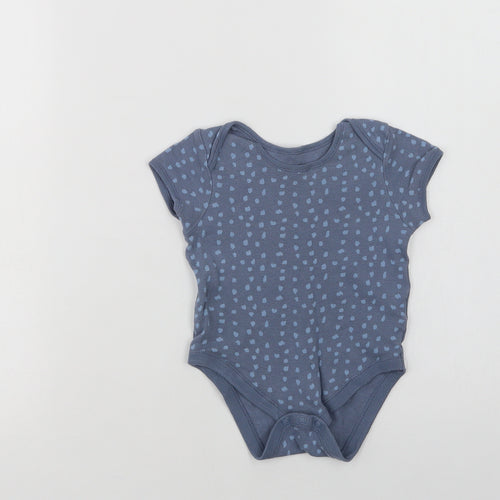 Primark Baby Blue Animal Print Cotton Romper One-Piece Size 12-18 Months  Snap