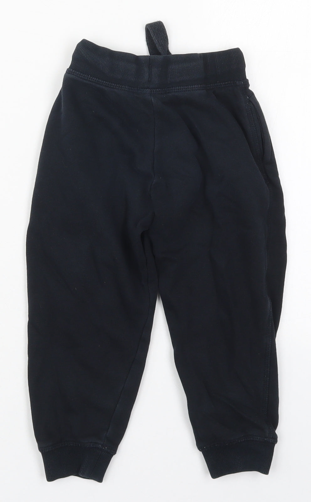 Dunnes Boys Blue  Cotton Sweatpants Trousers Size 3-4 Years  Regular Drawstring