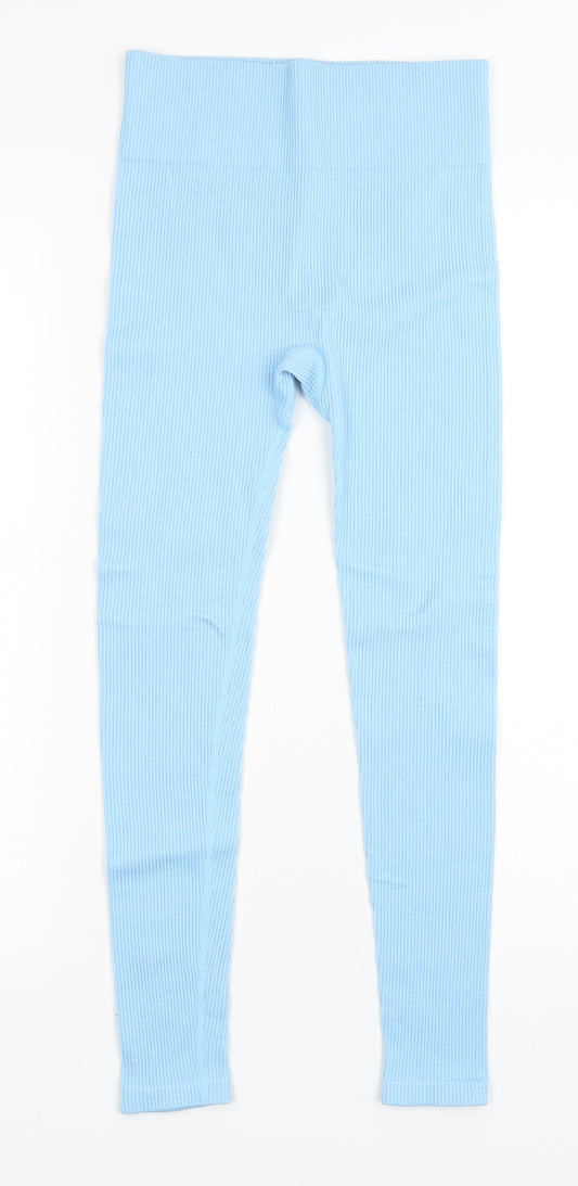 Dunnes Stores Womens Blue  Polyamide Capri Leggings Size XS L24 in