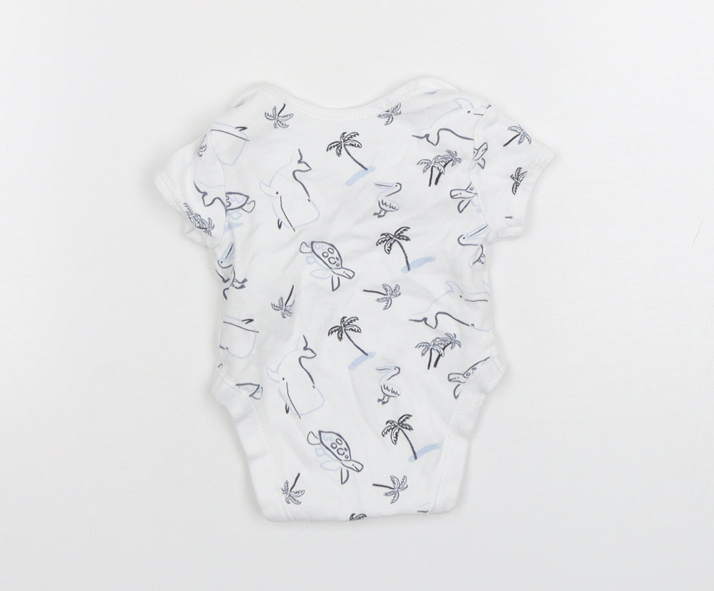 Primark Boys Gold  Cotton Leotard One-Piece Size Newborn  Snap