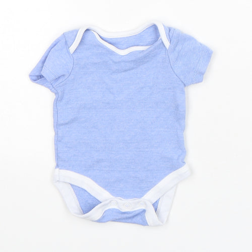 Dunnes Stores Boys Blue  Cotton Leotard One-Piece Size Newborn  Snap