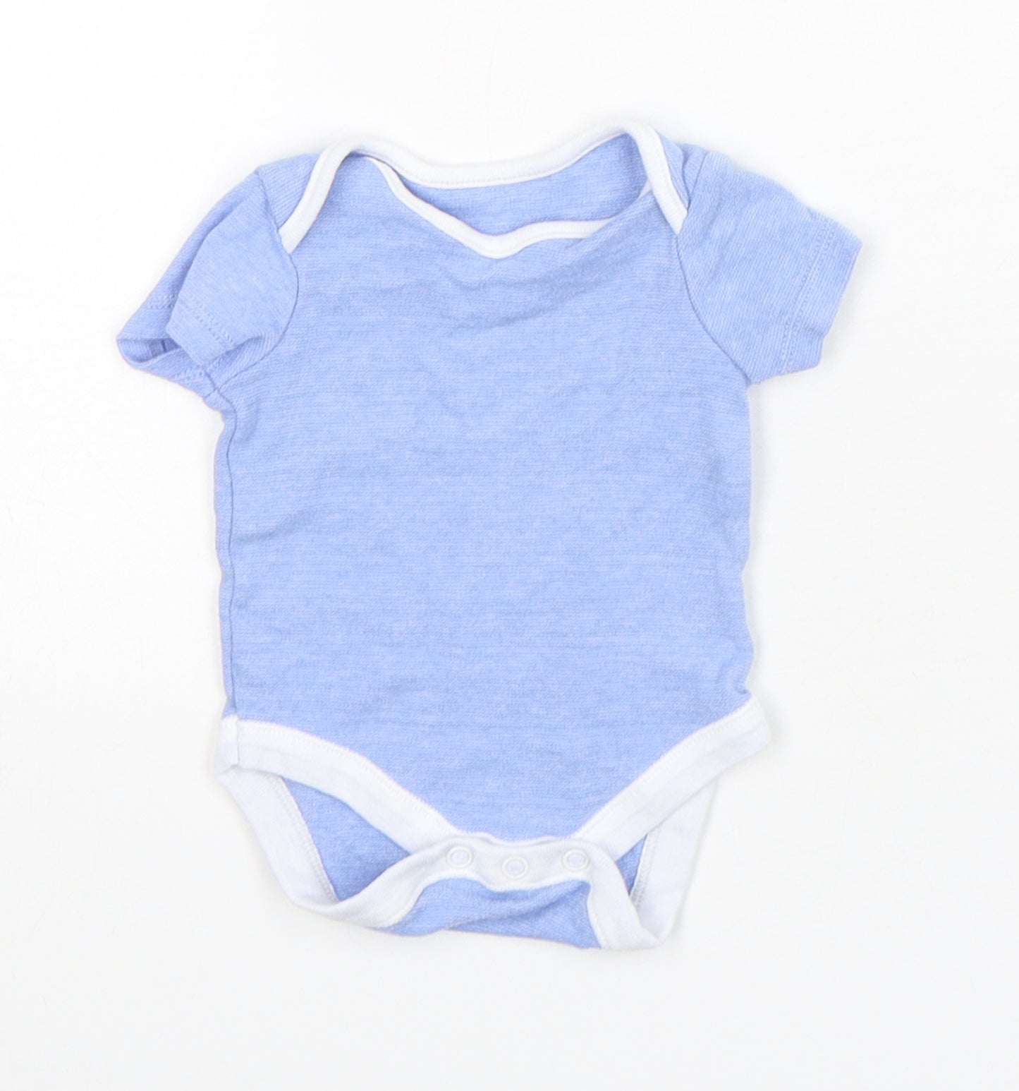 Dunnes Stores Boys Blue  Cotton Leotard One-Piece Size Newborn  Snap