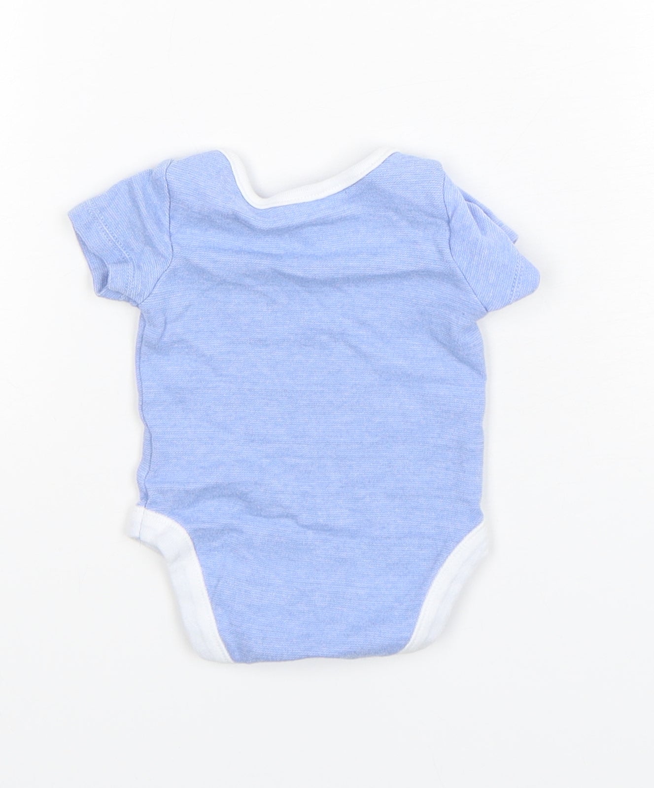 Dunnes Stores Boys Blue  Cotton Leotard One-Piece Size Newborn  Snap