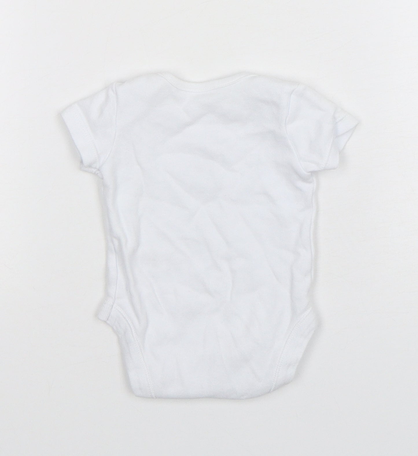 Dunnes Stores Boys White  Cotton Leotard One-Piece Size Newborn  Snap