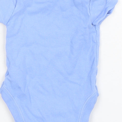 Dunnes Stores Boys Blue  Cotton Leotard One-Piece Size Newborn  Snap