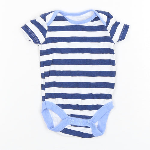 Dunnes Stores Boys Multicoloured Striped Cotton Leotard One-Piece Size Newborn  Snap
