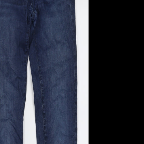 Mavi Womens Blue  Cotton Straight Jeans Size 30 L30 in Regular Button