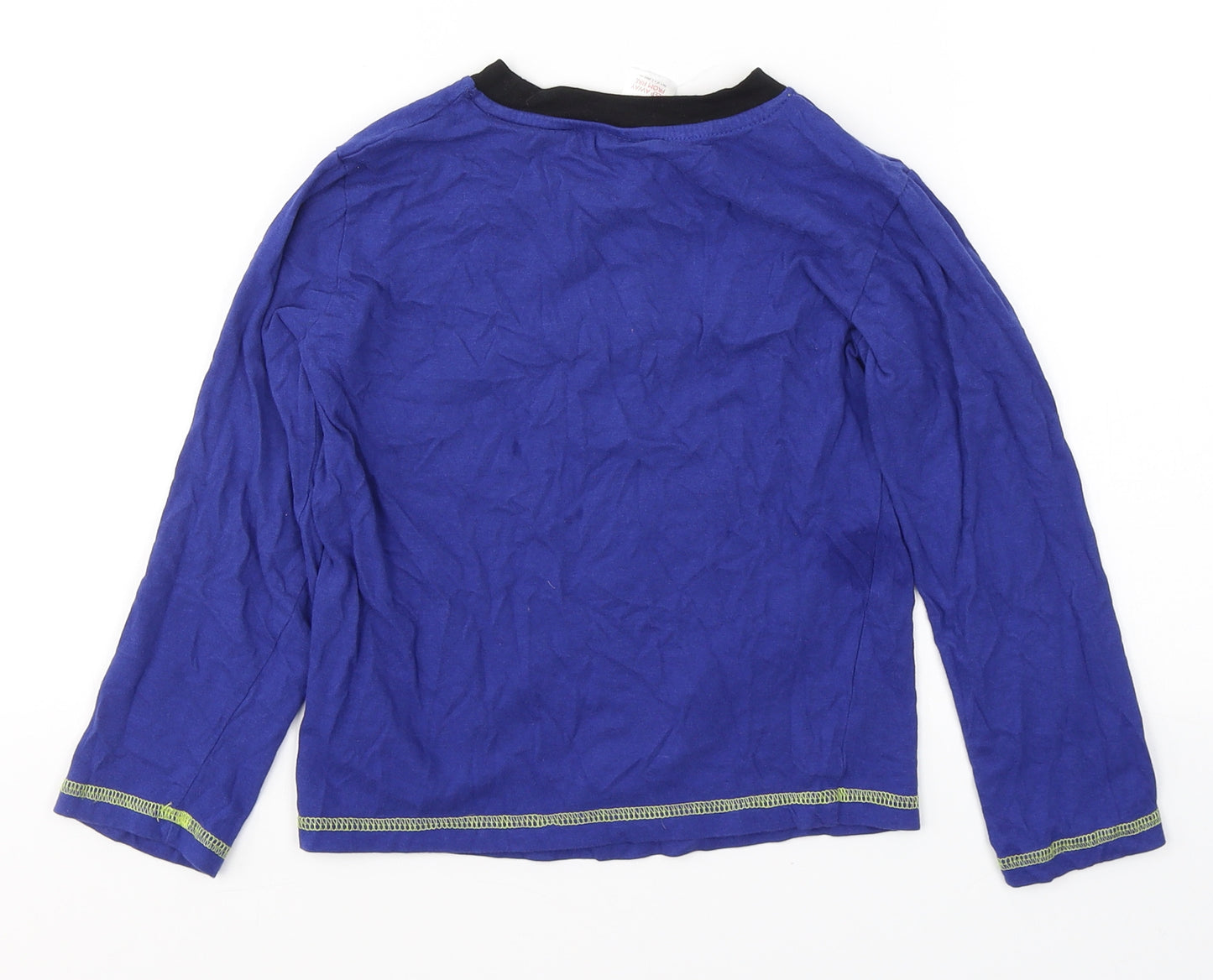 The Essentials Boys Blue  Cotton  Pyjama Top Size 6-7 Years   - Gamer