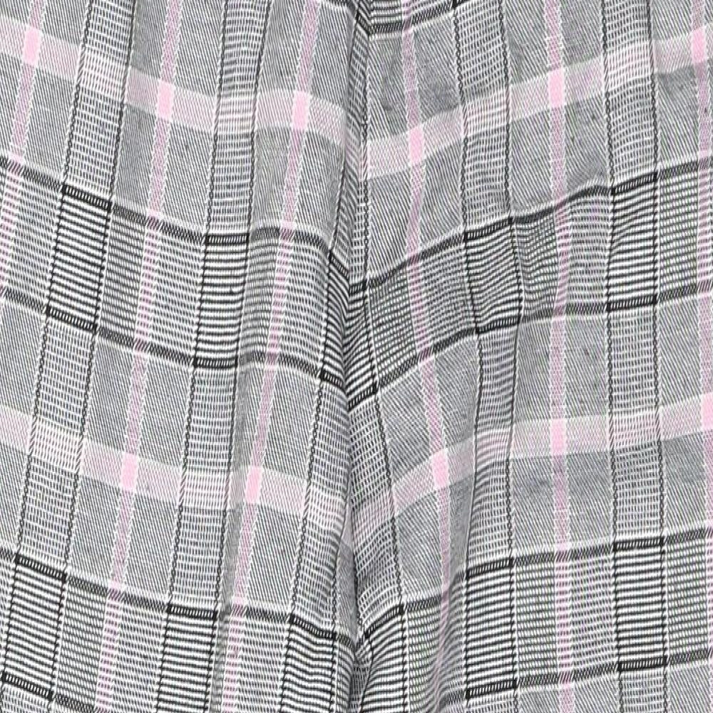 SheIn Girls Grey Plaid Polyester Chino Trousers Size 10 Years  Regular