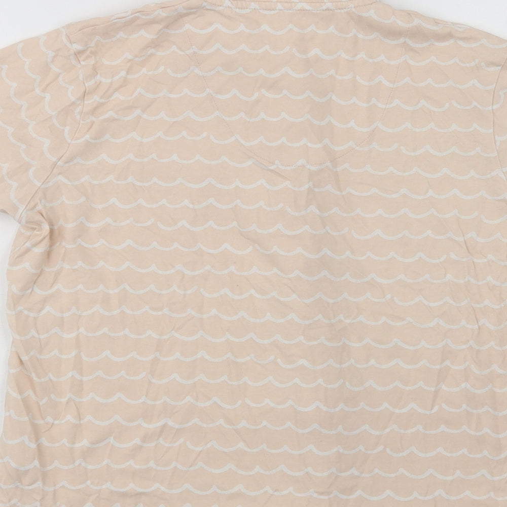 George Girls Pink Geometric Cotton Top Pyjama Top Size 11-12 Years  Button