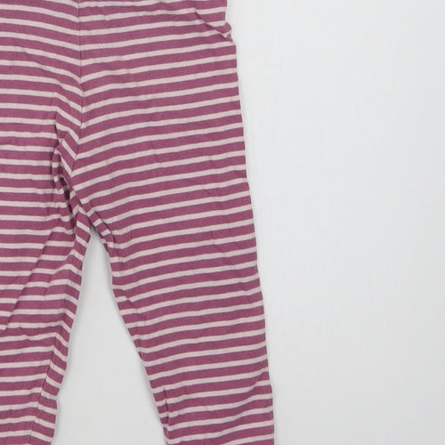 Mothercare Girls Purple Striped Cotton  Pyjama Pants Size 2-3 Years
