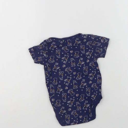 George Baby Blue Geometric Cotton Romper One-Piece Size 12-18 Months  Snap - Winnie the Pooh