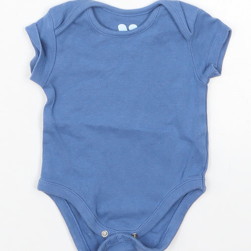 Very Boys Blue  Cotton Babygrow One-Piece Size 3-6 Months  Button