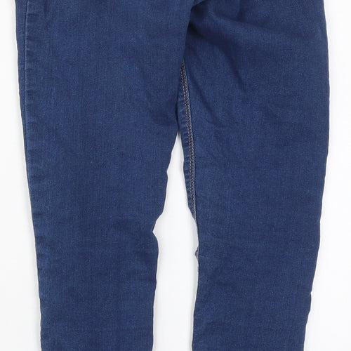Dunnes Girls Blue  Cotton Skinny Jeans Size 11 Years  Regular Button