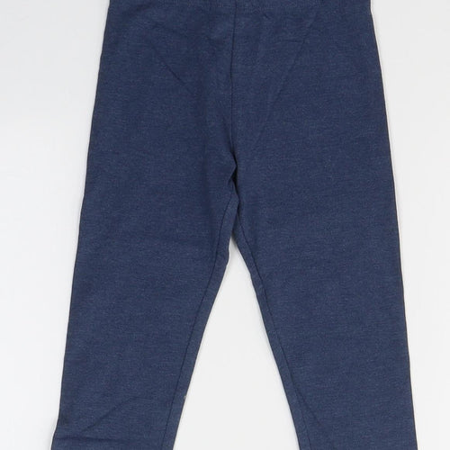 NEXT Girls Blue  Cotton Jegging Trousers Size 2-3 Years  Regular
