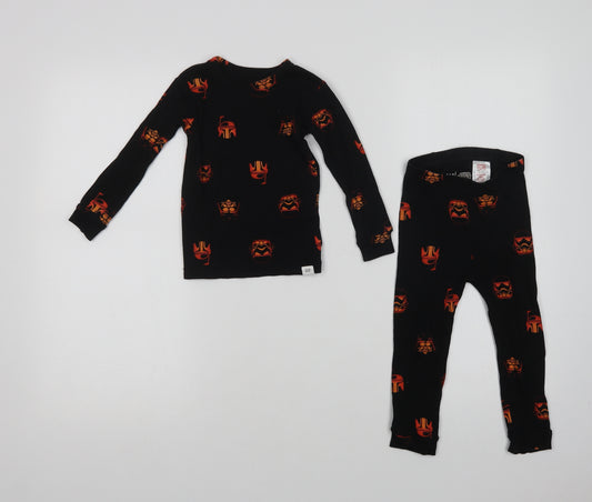 Gap Boys Black Geometric Cotton  Pyjama Set Size 2 Years   - Star Wars