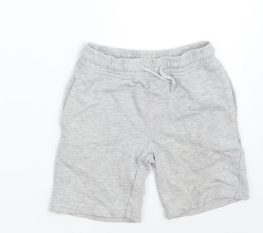 Urban Rascals Boys Grey  Cotton Sweat Shorts Size 4-5 Years  Regular Drawstring - Waist 20in;inside leg 5in