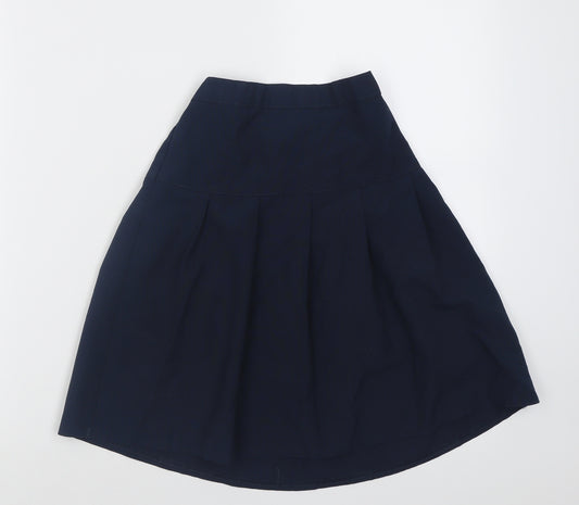 Dunnes Stores Girls Blue  Polyester A-Line Skirt Size 9 Years  Regular Pull On - School Wear