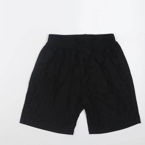 F&F Boys Black Striped Polyester Sweat Shorts Size 9-10 Years  Regular  - School Wear