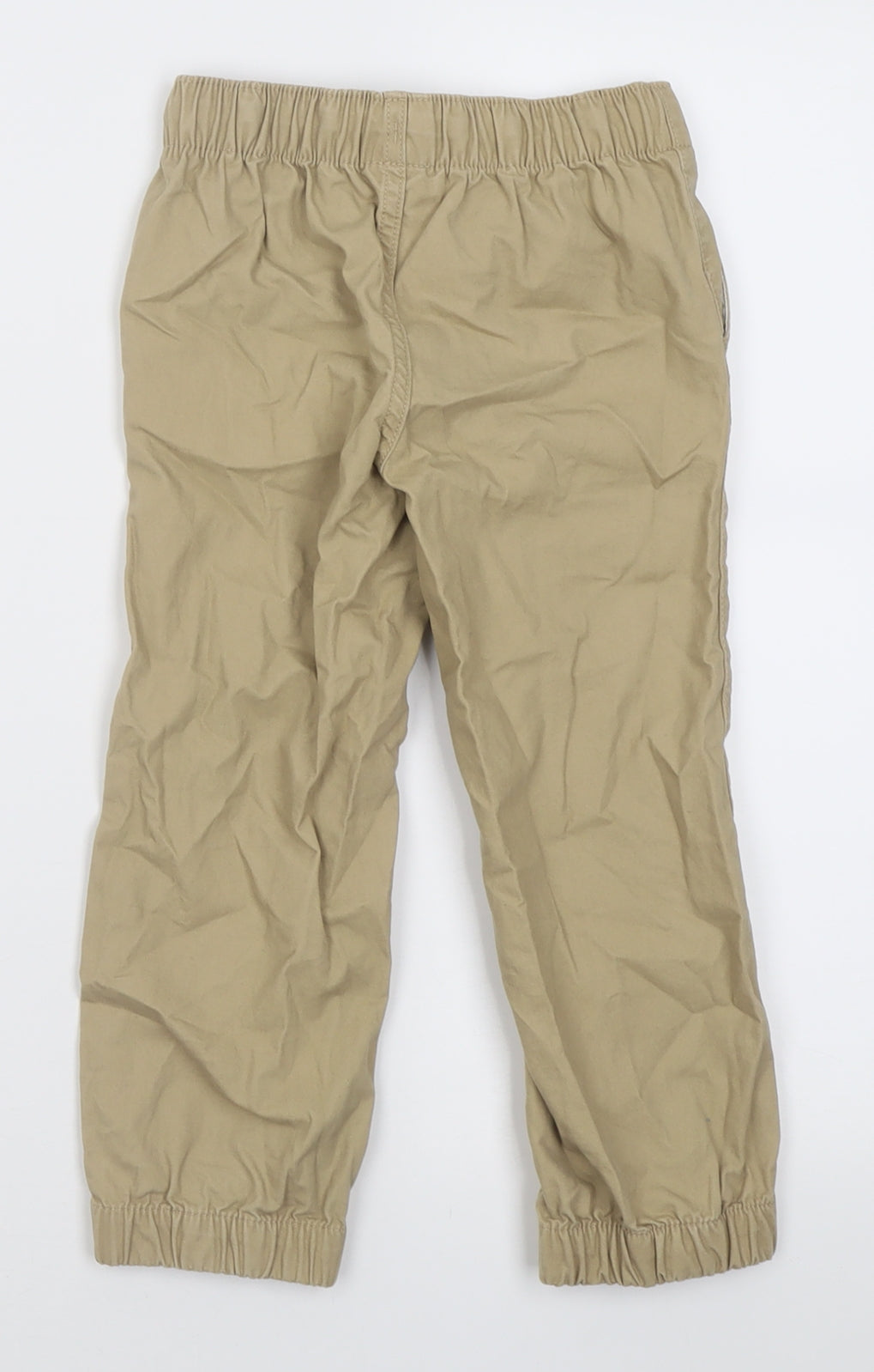 Gap Boys Brown  Cotton Capri Trousers Size 4 Years  Regular Tie