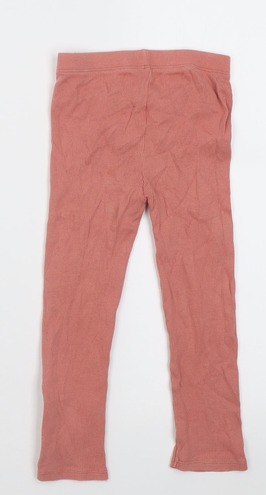 George Girls Pink  Cotton Capri Trousers Size 2-3 Years  Regular Tie - Frozen