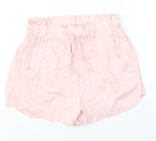 Very Girls Pink  Cotton Paperbag Shorts Size 3 Years  Regular Tie