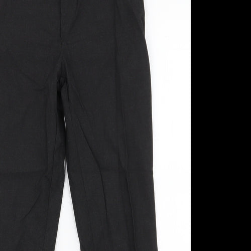 Marks and Spencer Boys Grey  Polyester Dress Pants Trousers Size 11-12 Years  Regular Zip