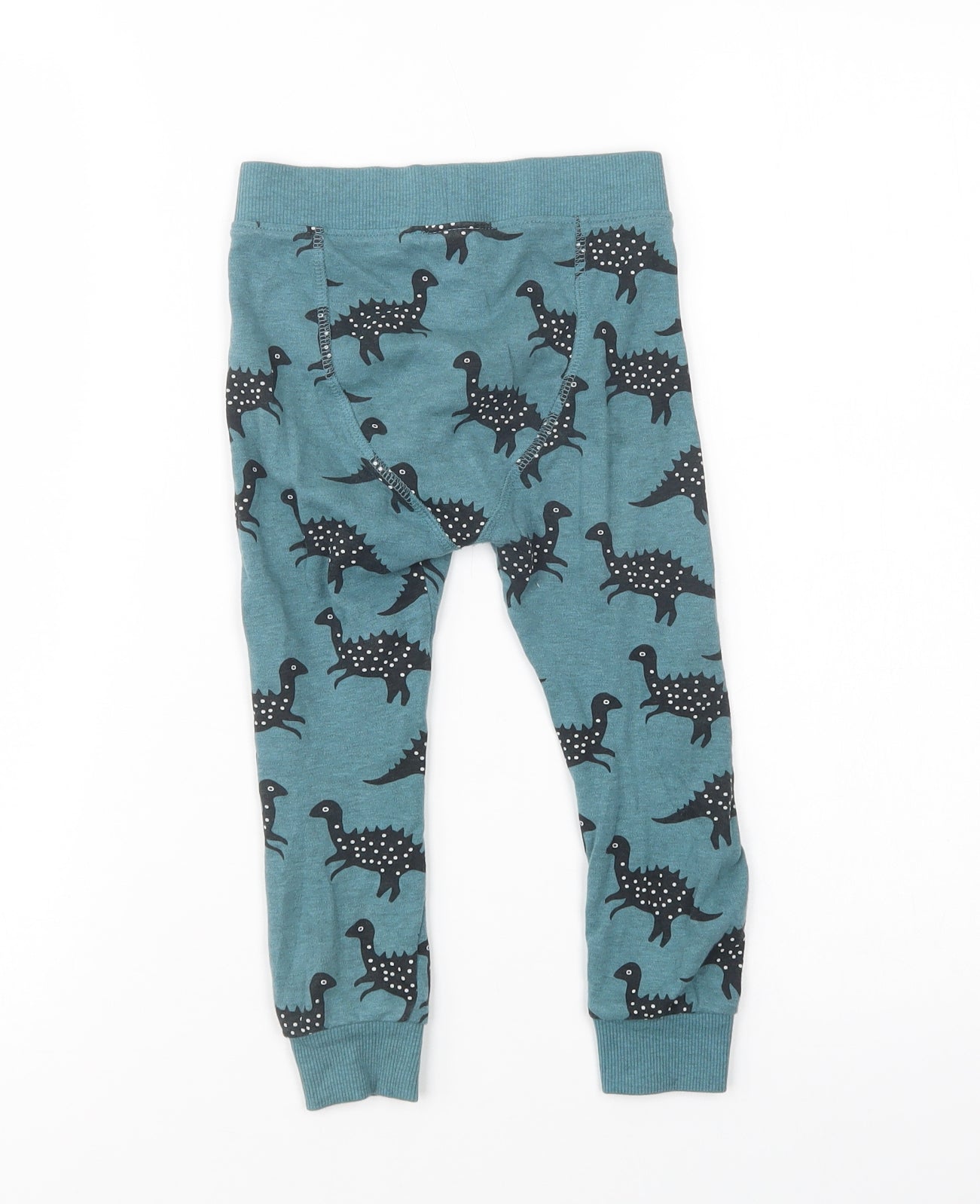 NEXT Boys Green Geometric Cotton  Pyjama Pants Size 3-4 Years   - Dinosaur Print