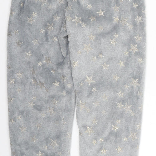 George Girls Grey  Polyester Sweatpants Trousers Size 8-9 Years  Regular  - Stars Pyjama Pants