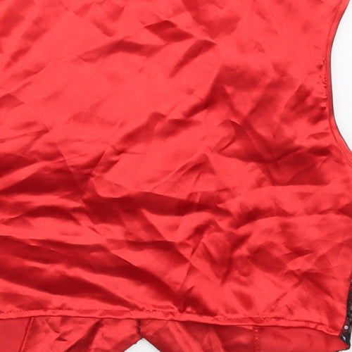 IDS Girls Red   Jacket Waistcoat Size 9-10 Years  Button - Fancy Dress