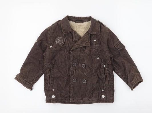 NEXT Boys Brown   Jacket  Size 3-4 Years  Button