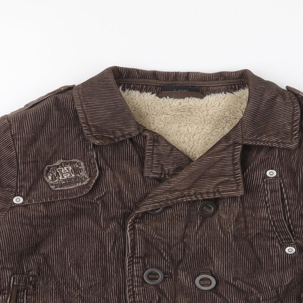 NEXT Boys Brown   Jacket  Size 3-4 Years  Button