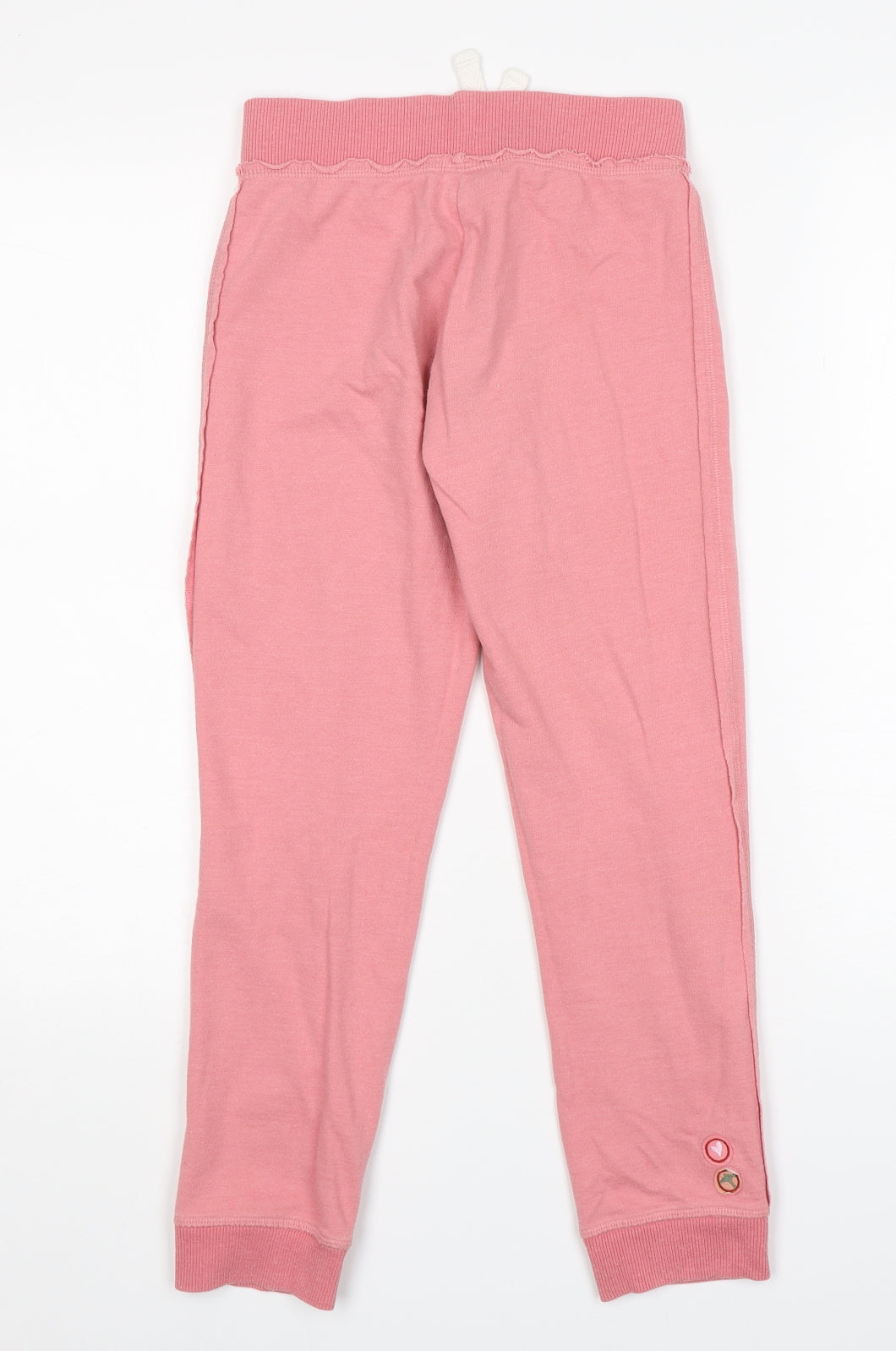 NEXT Girls Pink  Cotton Sweatpants Trousers Size 9 Years  Regular Drawstring