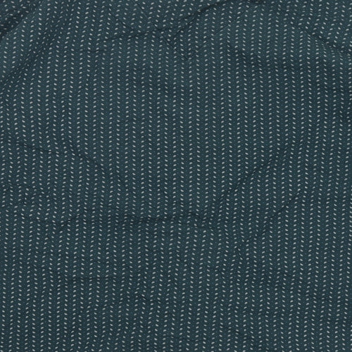 Matalan Mens Green Paisley Cotton  Pyjama Top Size 2XL  Button