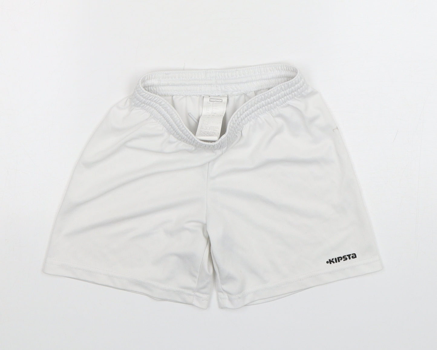 Kipsta Boys White  Polyester Sweat Shorts Size 6 Years  Regular Drawstring