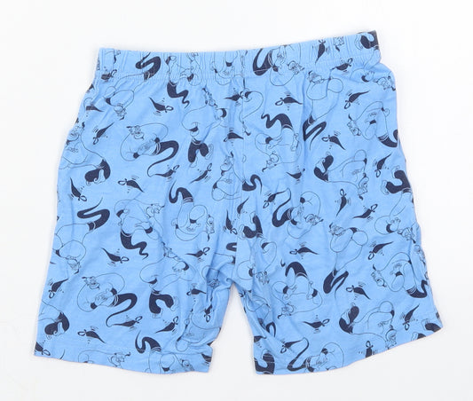 Tesco Boys Blue  Cotton Sweat Shorts Size 5-6 Years  Regular  - Genie Pyjama Shorts