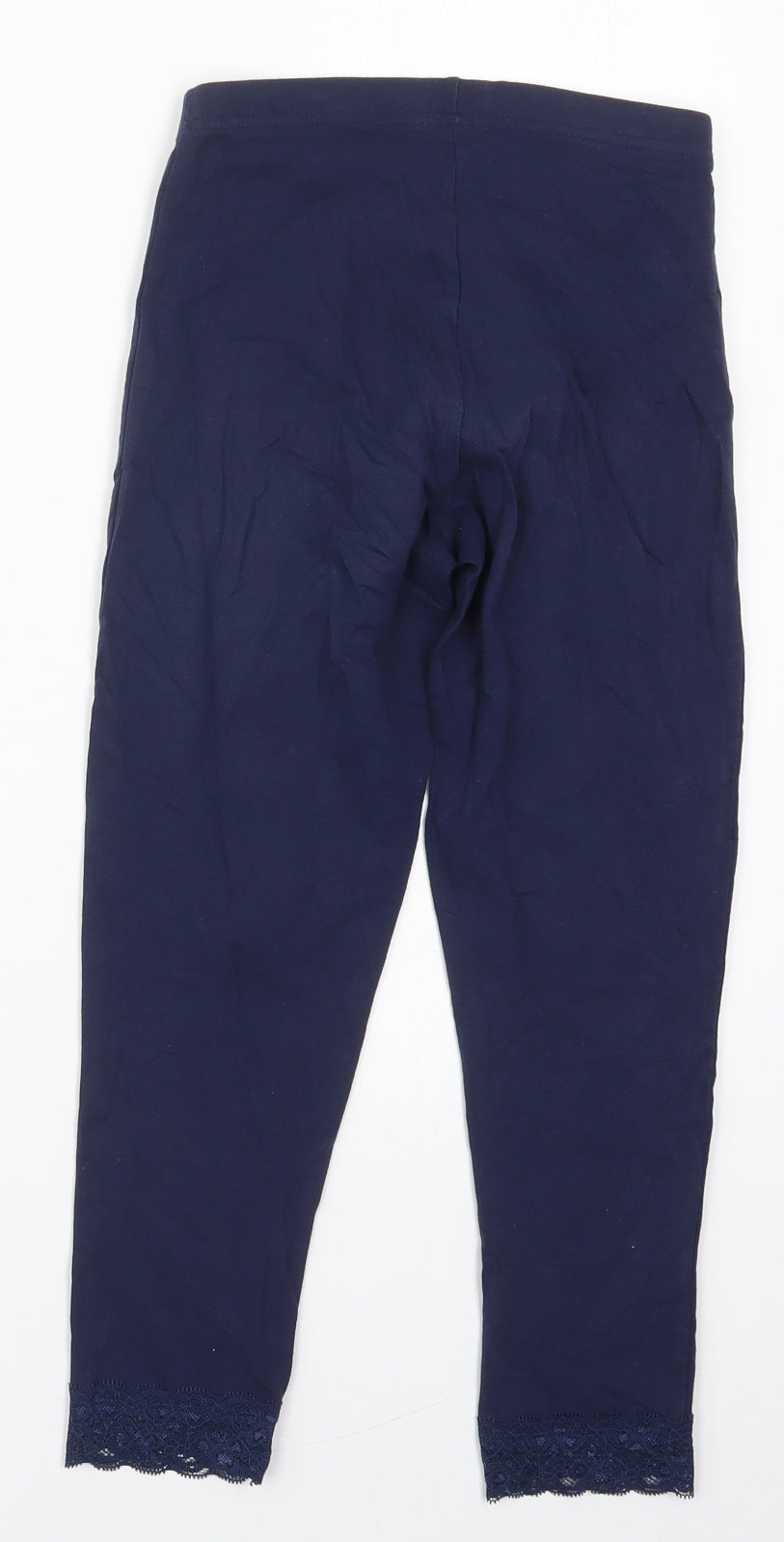 George Womens Blue  Cotton Carrot Leggings Size 8 L21 in