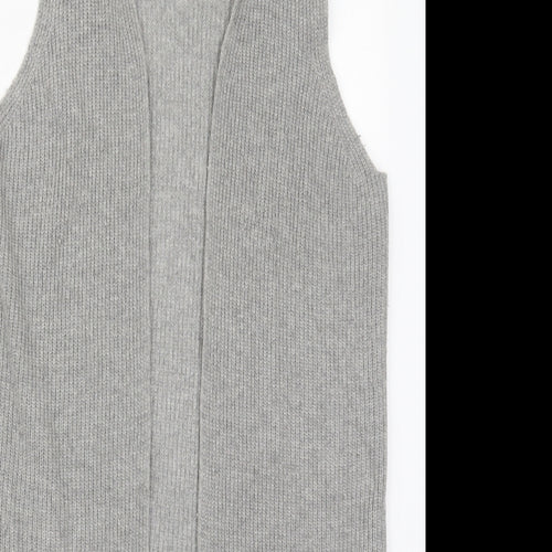 BRAX Womens Grey V-Neck  Viscose Cardigan Jumper Size 10