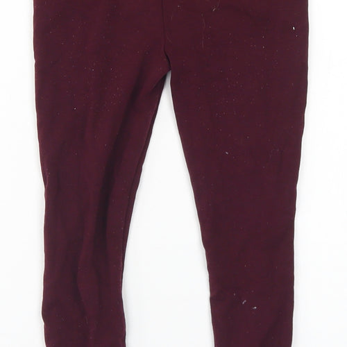 Dunnes Stores Girls Purple  Viscose Dress Pants Trousers Size 7 Years  Regular  - Leggings