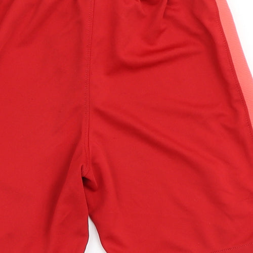 Nike Boys Red  100% Polyester Sweat Shorts Size S  Regular Drawstring - LFC, Liverpool Football Club